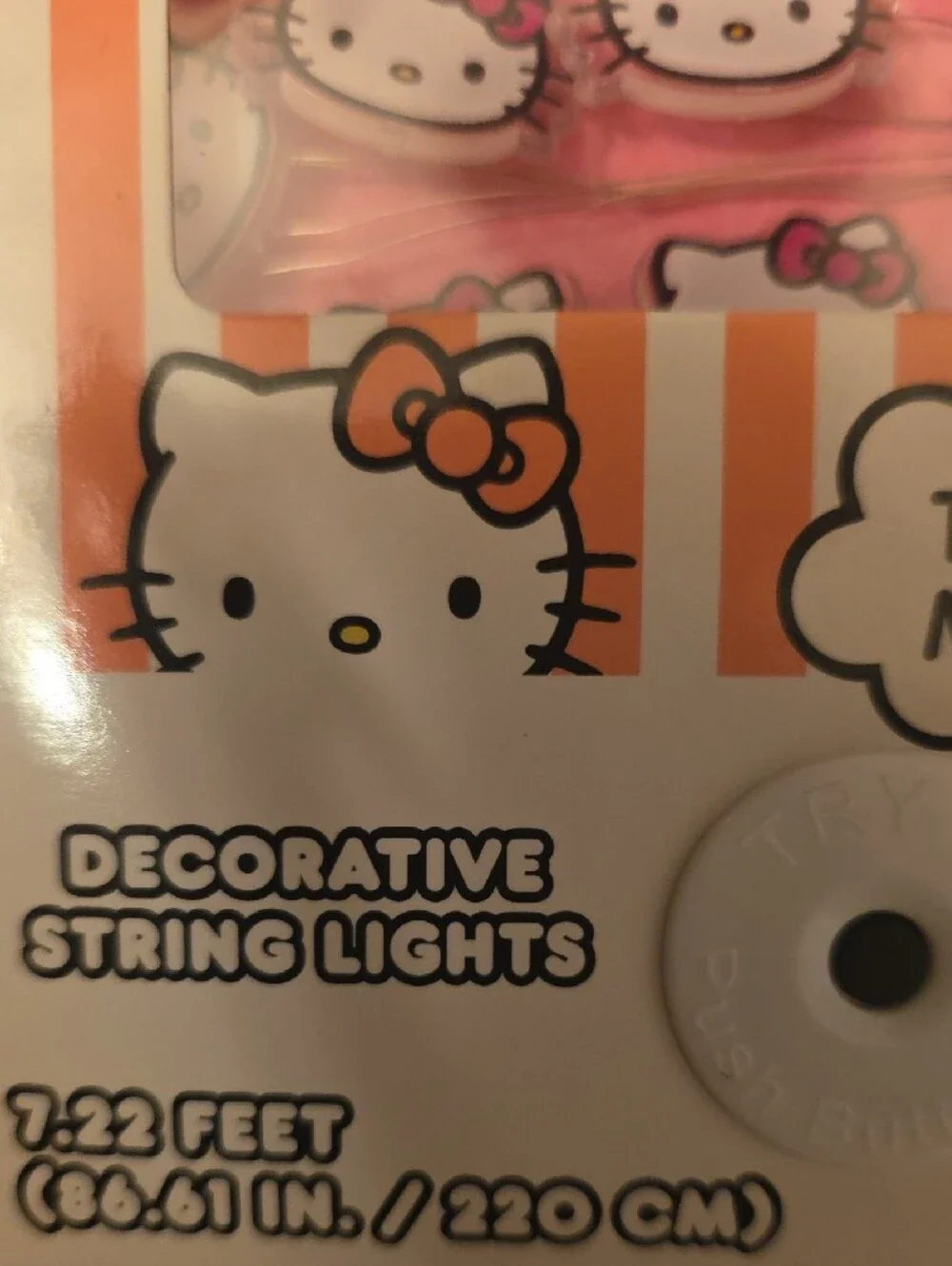 Sanrio Hello Kitty Pink and White Decorative String Lights